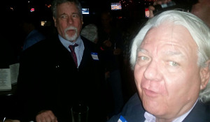 Former Councilman Richard Marcus, right, and Steve Hadland, Culver City Observer publisher