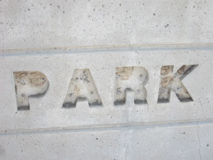 Lettering removed from Veterans Park sign