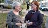 Ms. Smith Frost, right, with Vicki Daly Redholtz, last month at City Council candidate Scott Wyant’s campaign opening.