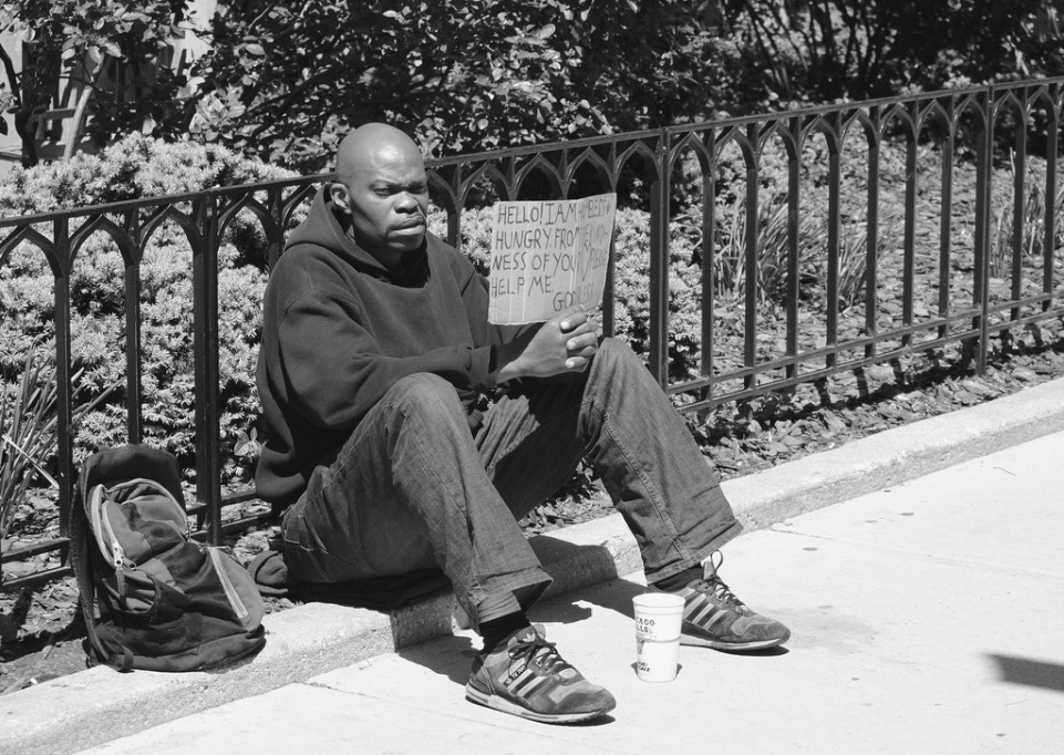 Michigan Avenue-style begging